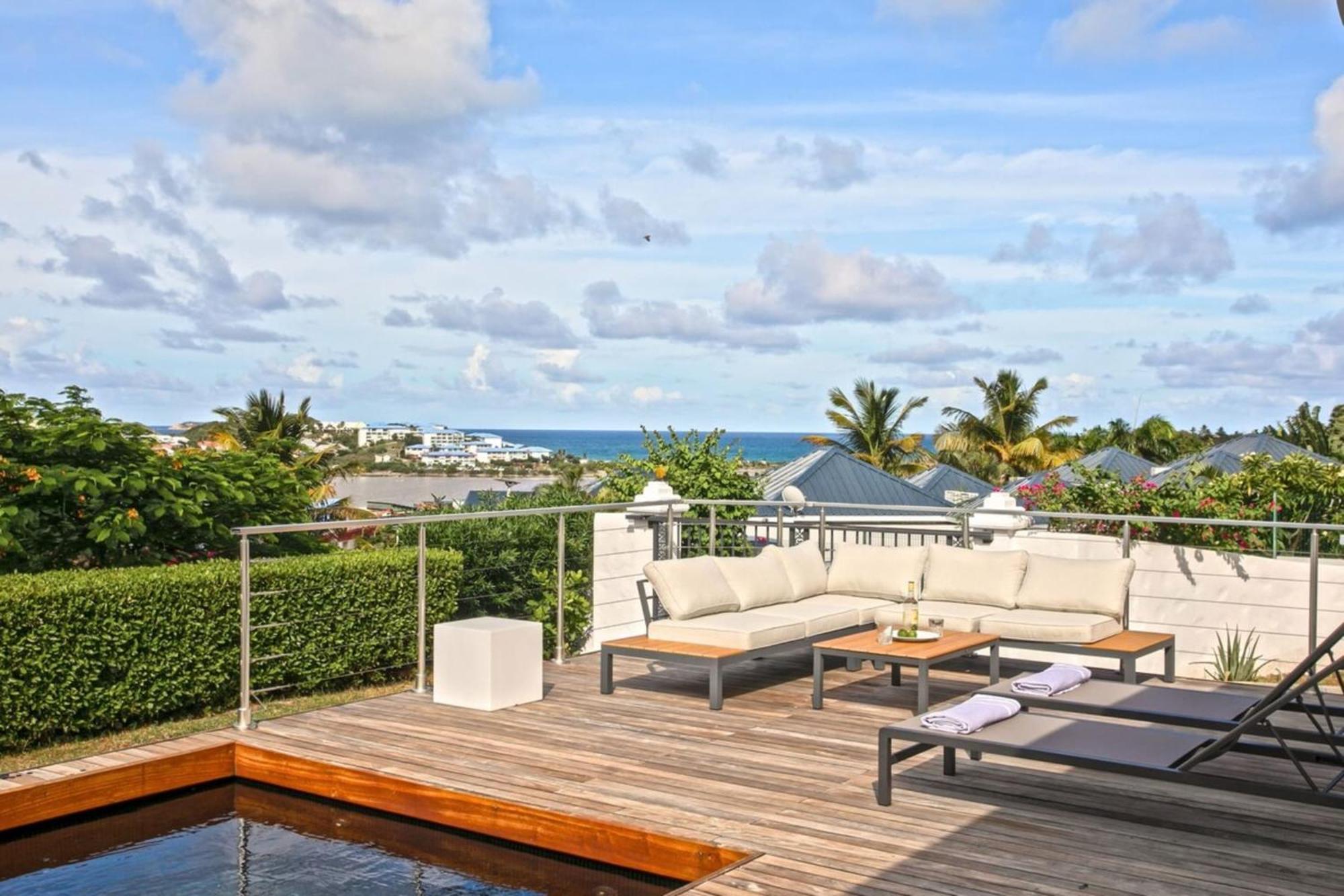Villa With 180 Sea View Pool Petanque Gym Saint Martin
