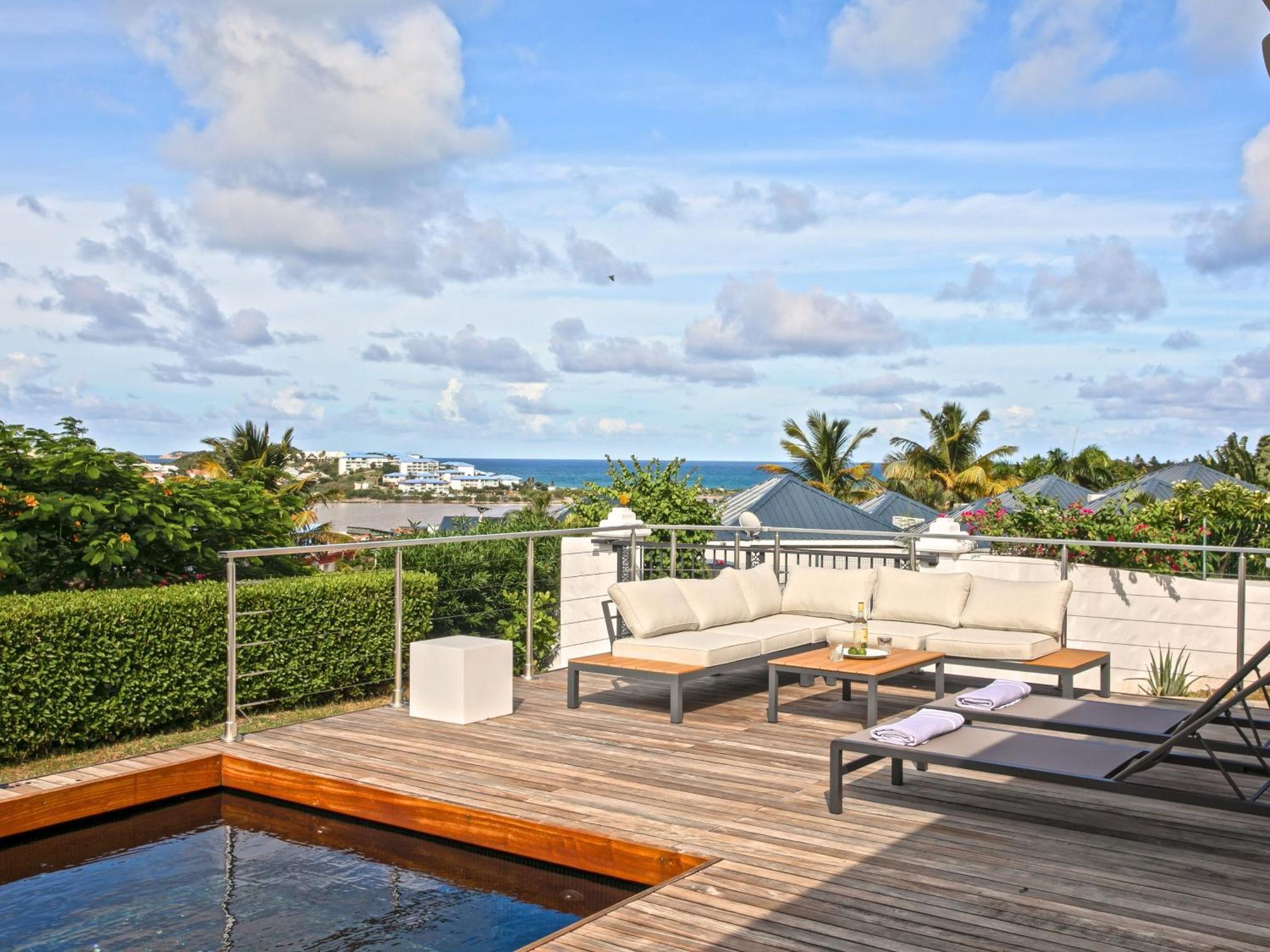 Villa With 180 Sea View Pool Petanque Gym Saint Martin